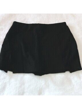Windsor Athletic Attitude Slit Mini Short Skirt Skort - Size L Black Casual